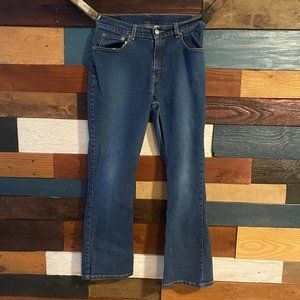 Levi Strauss 517 Blue Jeans - Size 16.5 Flare Plus